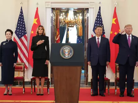 Trump und Xi haben sich im Weißen Haus getroffen.  - Foto: Jacquelyn Martin/AP/dpa