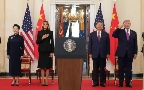 Trump und Xi haben sich im Weißen Haus getroffen. - Foto: Jacquelyn Martin/AP/dpa