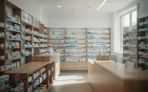 Ein heller, moderner Verkaufsraum einer Apotheke mit ordentlich sortierten Regalen und klaren Strukturen. - Foto: über boerse-global.de