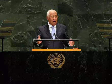«Drohungen und Angriffe gegen den Internationalen Strafgerichtshof, seine Verantwortlichen und seine Beschäftigten sind inakzeptabel»: EU-Ratspräsident António Costa fand in New York deutliche Worte. - Foto: Seth Wenig/AP/dpa