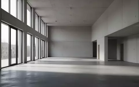 Leeres, minimalistisches Treppenhaus in einem modernen Verwaltungsgebäude mit kühler Lichtstimmung. - Foto: über boerse-global.de