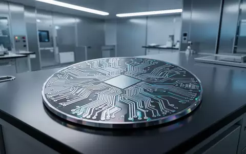 Nahaufnahme einer hochmodernen Silizium-Wafer-Struktur in einem sterilen, technologisch geprägten Laborumfeld. - Foto: über boerse-global.de