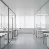 Ein minimalistisches, helles Labor mit Glaswänden und neutralem Interieur, das Ordnung und Struktur symbolisiert. - Foto: über boerse-global.de