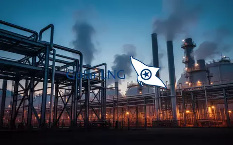 Moderne industrielle Anlage für Flüssigerdgas bei Dämmerung mit stimmungsvoller Beleuchtung. - Foto: über boerse-global.de