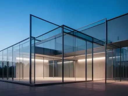 Ein modernes, minimalistisches Gebäude aus Glas und Stahl in der Abenddämmerung, das Ordnung und Transparenz symbolisiert. - Foto: über boerse-global.de