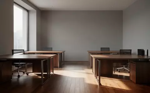 Ein minimalistisch eingerichtetes, helles Büro mit leeren Schreibtischen und natürlichem Lichteinfall. - Foto: über boerse-global.de