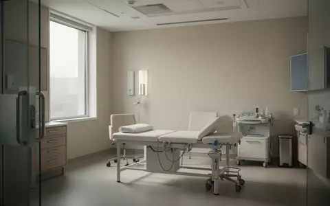Ein heller, minimalistischer Untersuchungsraum in einer modernen Klinik mit weichem Tageslicht. - Foto: über boerse-global.de