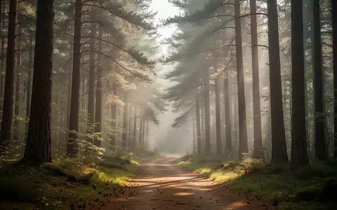 Ein ruhiger Waldweg in einem deutschen Kurort, der eine friedliche Atmosphäre der Erholung und Gesundheit vermittelt. - Foto: über boerse-global.de
