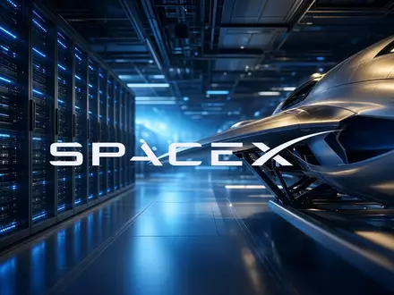Abstraktes Bild eines futuristischen Rechenzentrums in Verbindung mit moderner Raumfahrttechnik. - Foto: über boerse-global.de