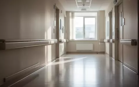 Ein heller, minimalistischer Krankenhausflur mit einem Handlauf an der Wand und natürlichem Lichteinfall. - Foto: über boerse-global.de