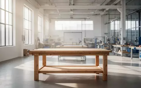 Ein heller, leerer und barrierefreier Arbeitsraum in einer Werkstatt mit großen Fenstern und einfallendem Tageslicht. - Foto: über boerse-global.de