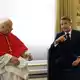 Der Papst fand in Paris auch warnende Worte. - Bild: Mohammed Badra/Pool EPA via AP/dpa