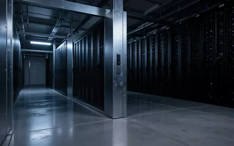 Ein minimalistischer, modern beleuchteter Flur in einem technologisch ausgestatteten Gebäude, der Sicherheit und IT-Struktur symbolisiert. - Foto: über boerse-global.de