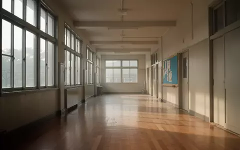 Ein leerer, sonnendurchfluteter Schulflur mit Holzboden und minimalistischer Architektur. - Foto: über boerse-global.de