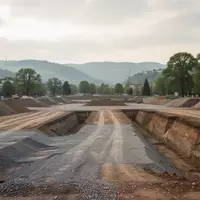 Eine weitläufige, für den Hochbau vorbereitete Baugrube auf einem städtischen Gelände mit aufgeschüttetem Boden und Erdarbeiten. - Foto: über boerse-global.de