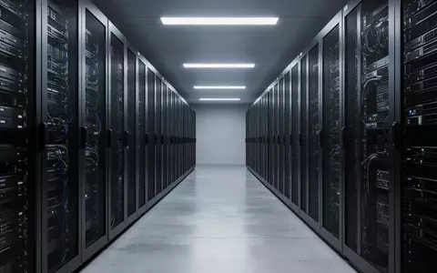 Ein moderner, minimalistischer Serverraum mit dunklen Hardware-Racks in einer sauberen, professionellen Umgebung. - Foto: über boerse-global.de