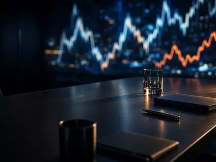 Abstraktes, atmosphärisches Bild eines Finanzmarktes mit düsterer, spannungsgeladener Beleuchtung. - Foto: über boerse-global.de