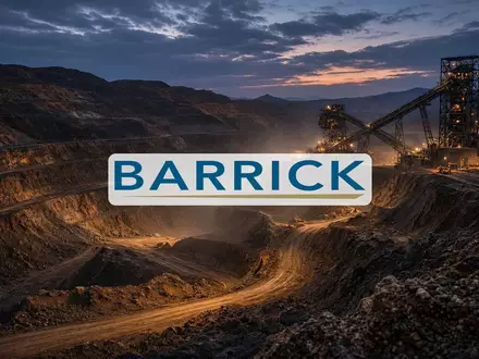 Abstrakte, atmosphärische Aufnahme einer modernen Bergbauanlage in der Dämmerung mit Fokus auf industrielle Strukturen. - Foto: über boerse-global.de
