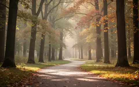 Ein ruhiger, sonnendurchfluteter Waldweg im Herbst, der zu Bewegung und körperlicher Aktivität einlädt. - Foto: über boerse-global.de