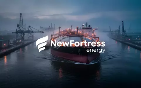 Ein großer Flüssigerdgas-Tanker auf einem nebligen Fluss in einer industriellen Hafenlandschaft. - Foto: über boerse-global.de