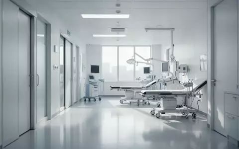 Ein steriler, moderner Klinikflur mit medizinischer Ausstattung in einer Forschungseinrichtung. - Foto: über boerse-global.de