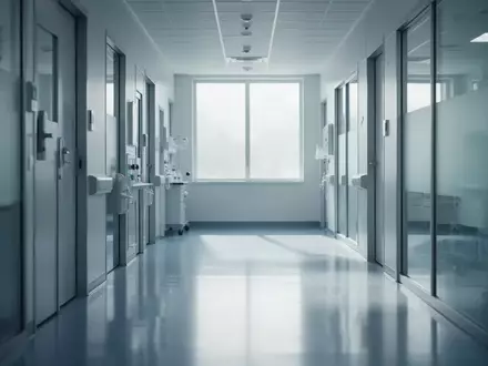 Ein heller, moderner Krankenhausflur mit reflektierenden Böden und einfallendem Tageslicht als Symbol für medizinische Hoffnung. - Foto: über boerse-global.de