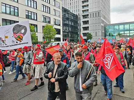 Stahldemo der IG Metall (Archiv) - Foto: via dts Nachrichtenagentur