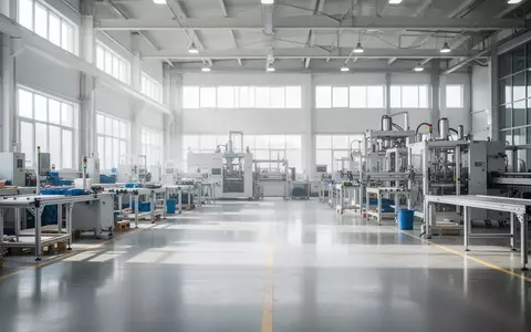 Eine helle, moderne Industriehalle mit viel Tageslicht, die eine saubere und strukturierte Arbeitsumgebung zeigt. - Foto: über boerse-global.de