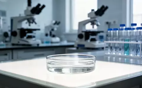 Ein steriles, modernes medizinisches Labor mit einer Petrischale auf einem beleuchteten Labortisch. - Foto: über boerse-global.de
