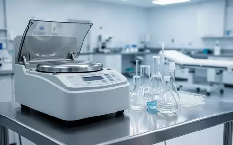 Laborumgebung mit klinischen Analysegeräten und Glasbehältern in steriler, heller Atmosphäre. - Foto: über boerse-global.de