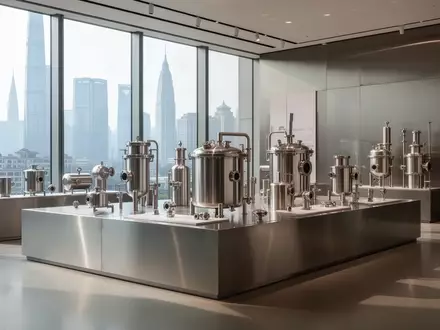 Präsentation hochwertiger Edelstahlprodukte in einem modernen Ausstellungsraum in Shanghai. - Foto: über boerse-global.de