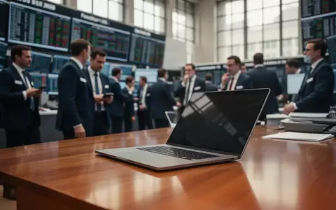 Börsenparkett der Frankfurter Wertpapierbörse mit Händlern in einer professionellen Arbeitsumgebung. - Foto: über boerse-global.de