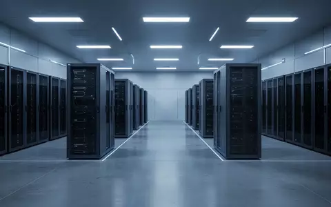 Ein minimalistisches, steriles Forschungslabor mit dunklen Serverracks in einer kühlen, bläulichen Beleuchtung. - Foto: über boerse-global.de