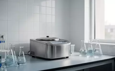 Ein modernes, minimalistisches Labor mit Glasbechern und wissenschaftlichen Geräten in einer sterilen, hellen Umgebung. - Foto: über boerse-global.de