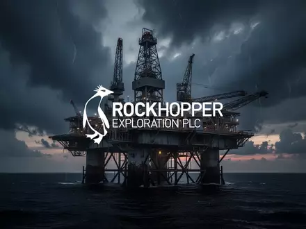Abstrakte Darstellung einer Offshore-Ölplattform vor einem dramatischen, stürmischen Abendhimmel. - Foto: über boerse-global.de