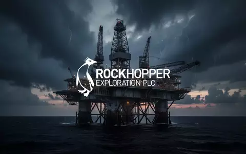 Abstrakte Darstellung einer Offshore-Ölplattform vor einem dramatischen, stürmischen Abendhimmel. - Foto: über boerse-global.de
