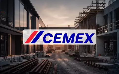Abstrakte Darstellung einer modernen Baustelle bei Sonnenuntergang, die industrielle Stabilität und Wachstum symbolisiert. - Foto: über boerse-global.de
