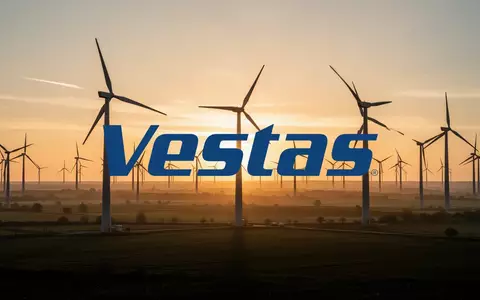 Moderne Windkraftanlagen in einer weiten Landschaft bei Sonnenuntergang als Symbol fĂĽr erneuerbare Energien. - Foto: ĂĽber boerse-global.de