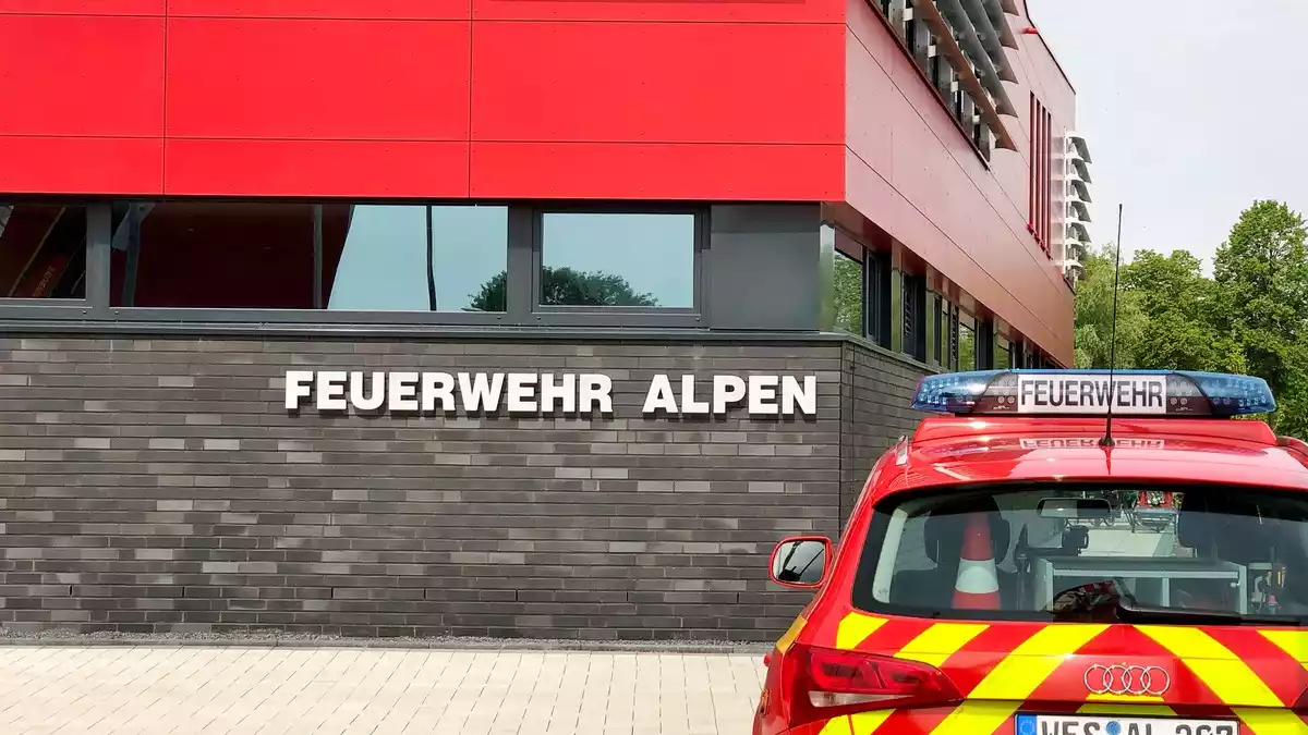 FW Alpen: Brandmeldeanlage löste aus - Bild: presseportal.de