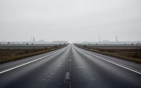 Eine leere, mehrspurige Autobahn in einer trüben Landschaft, die den Wandel der Verkehrsinfrastruktur symbolisiert. - Foto: über boerse-global.de