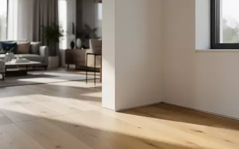Ein sonnendurchfluteter, leerer Wohnbereich in einer modernen Wohnung mit Holzboden. - Foto: über boerse-global.de