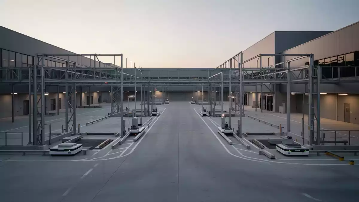 Arrive AI zeigt automatisierte Paketübergabe mit Bodenrobotern
