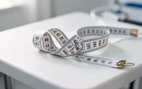 Ein flexibles Maßband liegt auf einer sauberen, weißen medizinischen Untersuchungsfläche. - Foto: über boerse-global.de