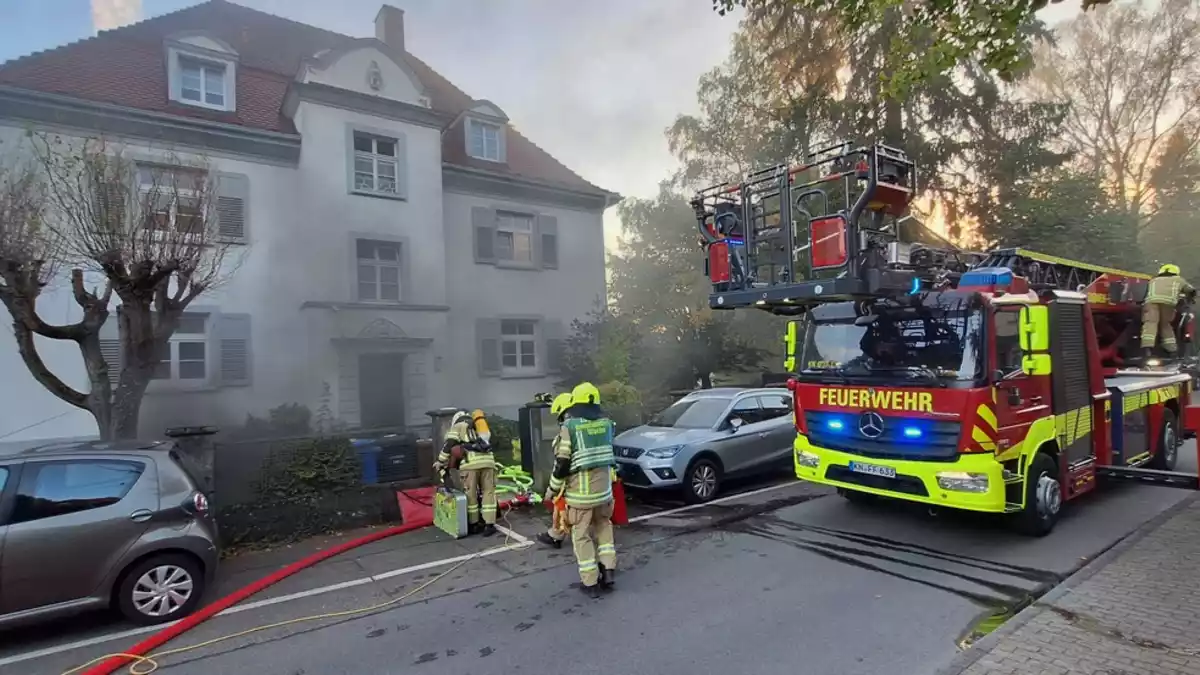 FW Konstanz: Kellerbrand - Bild: presseportal.de