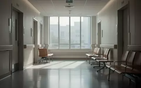 Ein leerer, modern gestalteter Krankenhausflur mit einfallendem Tageslicht und minimalistischen Sitzgelegenheiten. - Foto: über boerse-global.de