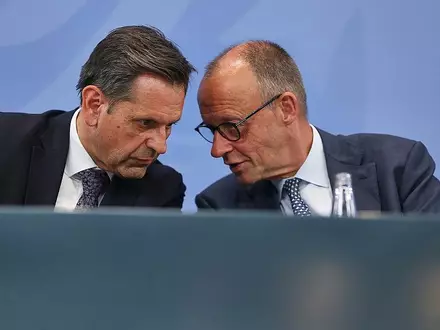 Olaf Lies und Friedrich Merz (Archiv) - Foto: via dts Nachrichtenagentur