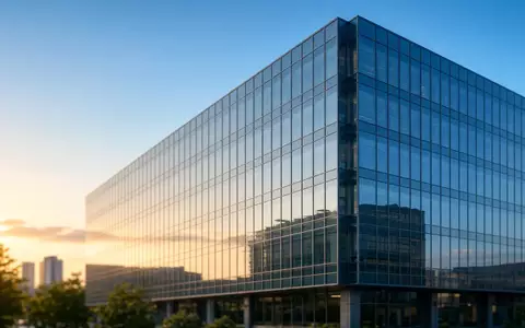 Moderne Glasfassade eines Bürogebäudes im goldenen Licht als Symbol für globale Finanzmärkte. - Foto: über boerse-global.de