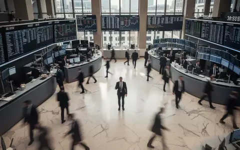 Blick auf das Parkett der Frankfurter Wertpapierbörse mit verschwommenen Personen in einer ruhigen Handelssituation. - Foto: über boerse-global.de
