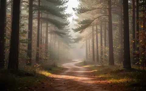 Ein ruhiger Waldweg im herbstlichen Sonnenlicht, der die Bedeutung von Bewegung und Natur für die Gesundheit symbolisiert. - Foto: über boerse-global.de