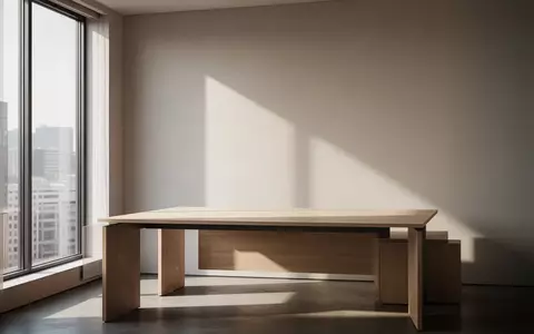 Ein minimalistischer, moderner Büroarbeitsplatz mit natürlichem Lichteinfall und leeren Oberflächen. - Foto: über boerse-global.de